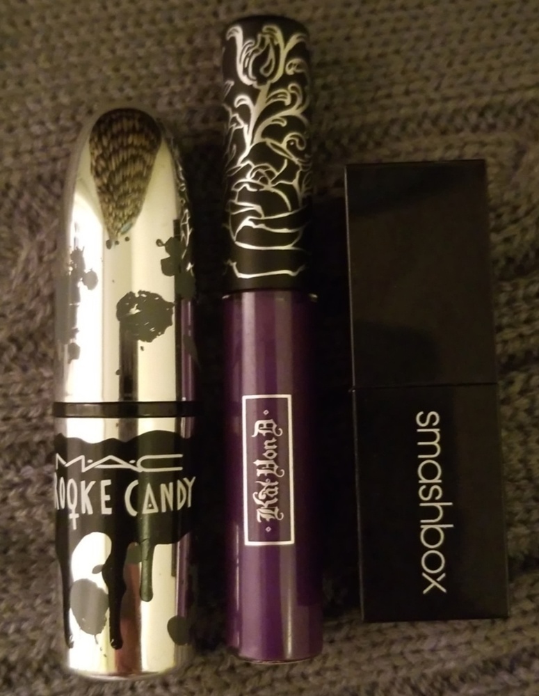 💜Purple MAC, Kat Von D, and Smashbox Lipsticks💜
